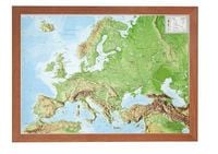 Produktbild: Relief Europa 1:16 MIO mit Holzrahmen