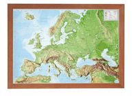 Produktbild: Relief Europa 1:16 MIO mit Holzrahmen