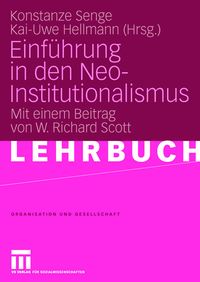 Produktbild: Einf&uuml;hrung in den Neo-Institutionalismus