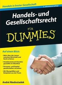 Bild vom Artikel Handels- und Gesellschaftsrecht für Dummies vom Autor André Niedostadek