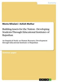 Produktbild: Building Assets for the Nation - Developing Students Through Educational Institutes of Rajasthan
