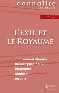 Produktbild: Fiche de lecture L'Exil et le Royaume (Analyse litt&eacute;raire de r&eacute;f&eacute;rence et r&eacute;sum&eacute; complet)