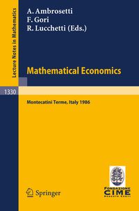 Produktbild: Mathematical Economics