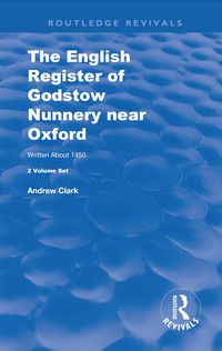 Produktbild: The English Register of Godstow Nunnery near Oxford