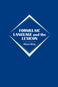 Produktbild: Formulaic Language and the Lexicon