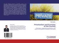 Produktbild: Privatization and Economy of the Country