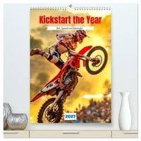Produktbild: Kickstart the Year - Dirt, Speed und Adrenalin (hochwertiger Premium Wandkalender 2027 DIN A2 hoch), Kunstdruck in Hochglanz