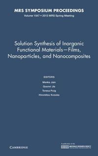 Produktbild: Solution Synthesis of Inorganic Functional Materials - Films, Nanoparticles, and Nanocomposites