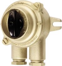 Produktbild: Wiska 1133/2/P/10A-2xZ14 HNA-Schalter, Drehschalter Maritimes 10A 250 V/AC Messing 1St.