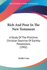 Produktbild: Rich And Poor In The New Testament