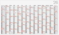 Produktbild: Rido/idé 7033670006 | Plakatkalender Mod. Office II 2026 | 1140×685 mm