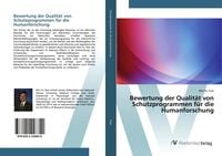 Produktbild: Bewertung der Qualit&auml;t von Schutzprogrammen f&uuml;r die Humanforschung