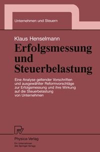 Produktbild: Erfolgsmessung und Steuerbelastung