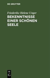 Produktbild: Bekenntnisse einer sch&ouml;nen Seele