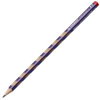 Schmaler Dreikant-Bleistift für Rechtshänder - STABILO EASYgraph S Metallic Edition in metallic violett - Einzelstift - Härtegrad HB