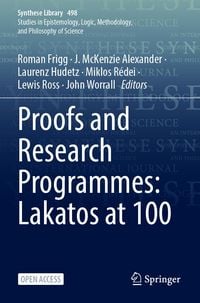 Produktbild: Proofs and Research Programmes: Lakatos at 100