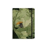 Produktbild: matabooks - Nachhaltiges A5 Notizbuch/Tagebuch/Bullet Journal/Schreibheft/Notebook aus S&uuml;&szlig;graspapier - Nari Farbe: Forest Green (punktiert)