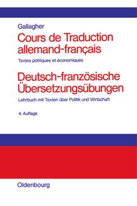 Produktbild: Cours de Traduction allemand-francais. Deutsch-franz&ouml;sische &Uuml;bersetzungs&uuml;bungen