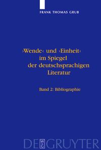 Produktbild: 'Wende' und 'Einheit' im Spiegel der deutschsprachigen Literatur