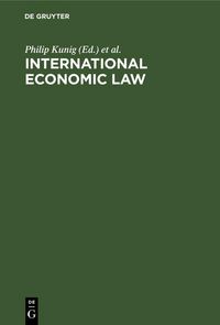 Produktbild: International Economic Law