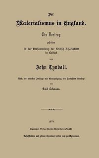 Produktbild: Der Materialismus in England