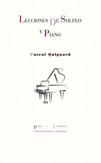 Produktbild: Lecciones de solfeo y piano