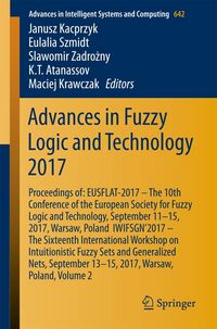 Produktbild: Advances in Fuzzy Logic and Technology 2017