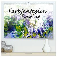 Produktbild: Farbfantasien - Pouring (hochwertiger Premium Wandkalender 2026 DIN A2 quer), Kunstdruck in Hochglanz