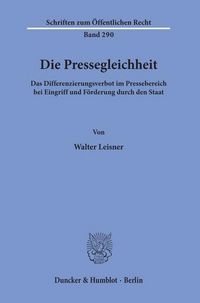 Produktbild: Die Pressegleichheit.