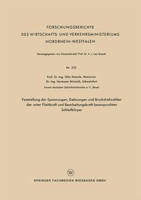 Produktbild: Feststellung der Spannungen, Dehnungen und Bruchdrehzahlen der unter Fliehkraft und Bearbeitungskraft beanspruchten Schleifk&ouml;rper