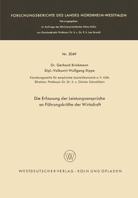 Produktbild: Die Erfassung der Leistungsanspr&uuml;che an F&uuml;hrungskr&auml;fte der Wirtschaft