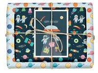 Produktbild: Geschenkpapier-Set f&uuml;r Kinder: Weltall (Astronauten/ Raketen/ Weltraum)