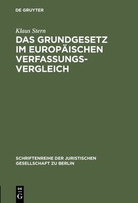Produktbild: Das Grundgesetz im europ&auml;ischen Verfassungsvergleich