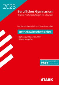 Produktbild: STARK Abiturpr&uuml;fung Berufliches Gymnasium 2023 - Betriebswirtschaftslehre - NRW