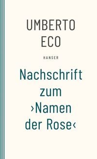 Produktbild: Nachschrift zum &rsaquo;Namen der Rose&lsaquo;