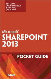 Produktbild: Curry, B: Microsoft SharePoint 2013 Pocket Guide