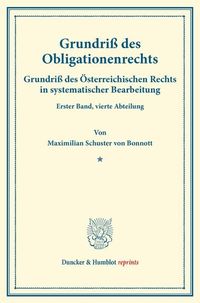 Produktbild: Grundri&szlig; des Obligationenrechts.