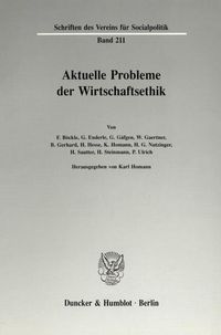 Produktbild: Aktuelle Probleme der Wirtschaftsethik.