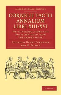 Produktbild: Cornelii Taciti Annalium Libri XIII-XVI