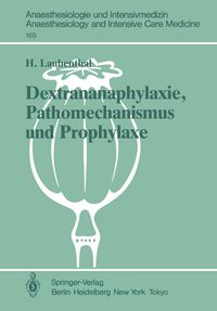 Produktbild: Dextrananaphylaxie, Pathomechanismus und Prophylaxe