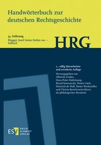 Produktbild: Handw&ouml;rterbuch zur deutschen Rechtsgeschichte (HRG) &ndash; Lieferungsbezug &ndash; - - Lieferung 33: Riegger, Josef Anton Stefan von &ndash; Sachsenspiegel