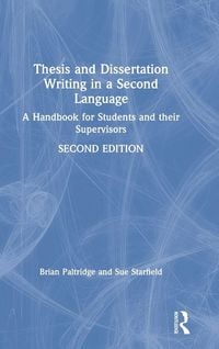 Produktbild: Thesis and Dissertation Writing in a Second Language