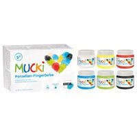 Produktbild: MUCKI Porzellan Fingerfarbe 6 x 150 ml