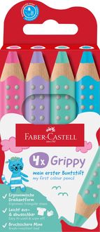 Produktbild: Faber-Castell Buntstift Grippy 4er Set Pastell