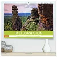 Produktbild: Im Elbsandstein - S&auml;chsisch-b&ouml;hmische Schweiz (hochwertiger Premium Wandkalender 2026 DIN A2 quer), Kunstdruck in Hochglanz