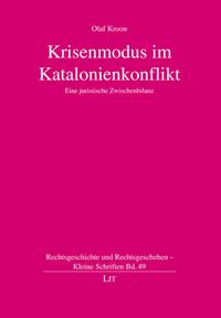 Produktbild: Krisenmodus im Katalonienkonflikt
