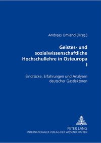 Produktbild: Geistes- und sozialwissenschaftliche Hochschullehre in Osteuropa I