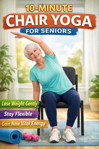 Produktbild: 10-MINUTE CHAIR YOGA FOR SENIORS Lose Weight Gently, Stay Flexible, and Gain New Vital Energy