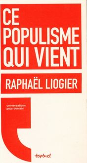 Produktbild: Ce populisme qui vient