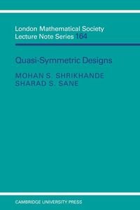 Produktbild: Quasi-Symmetric Designs